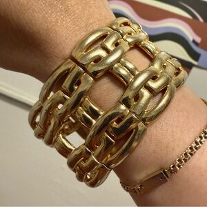 Bold Chunky Gold Bracelet
